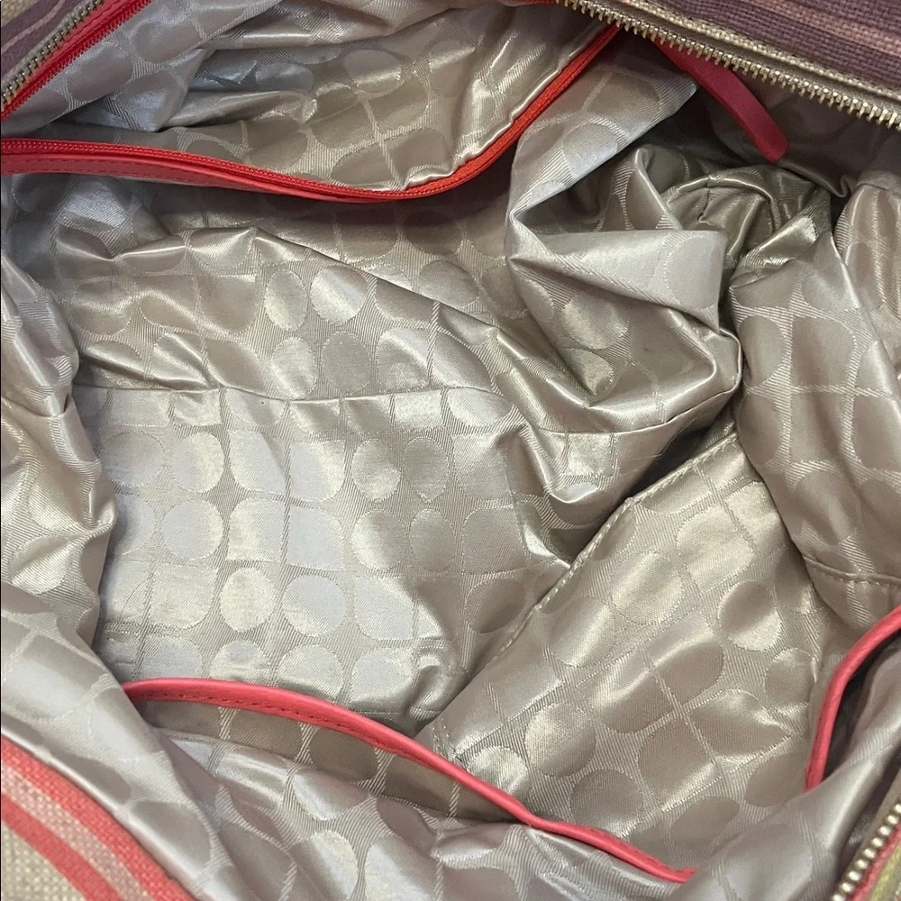 Kate Spade Multi Color Striped Canvas Bag - Picture 4 of 12